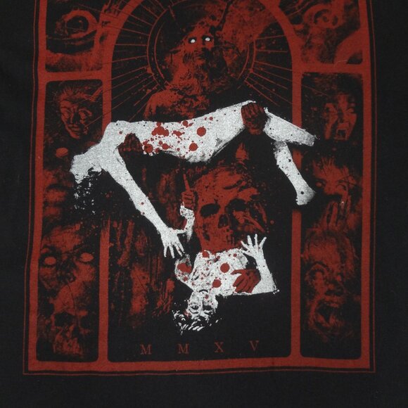 CANNIBAL CORPSE PRINT HEAVY METAL DEMON WITH WOMEN BLACK MEDIUM T-SHIRT L218 - Picture 2 of 3